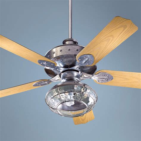 This windpointe fan is one of the best outdoor ceiling fans and features a relaxed, tropical feel that looks great in any room. 52" Quorum Hudson Galvanized Patio Ceiling Fan with Light ...