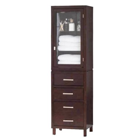 Enjoy free shipping & browse our great selection of linen towers and cabinets, linen storage, and everything else you need for bathroom storage! Espresso Wood Linen Tower Bathroom Storage Cabinet with ...