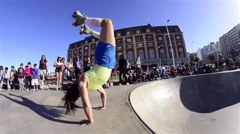 Girl In Roller Skates Does Backflip At The Beach Jukin Media Inc