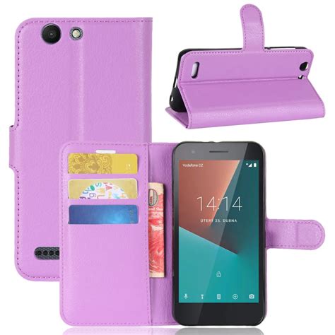 Book Style Phone Case For Vodafone Smart E8 Belt Flip Leather Case