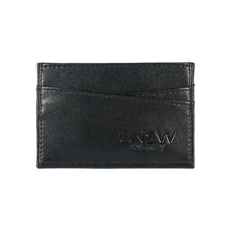 Unsw Embossed Leather Credit Card Wallet Unsw Shop