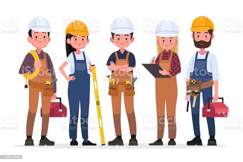 Technicians People Group Engineering Worker And Construction Industrial
