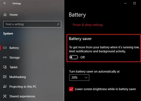 Battery Saver Not Working On Windows 10 Laptop