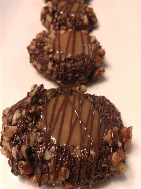 Baker Becky Chocolate Caramel Thumbprint Cookies