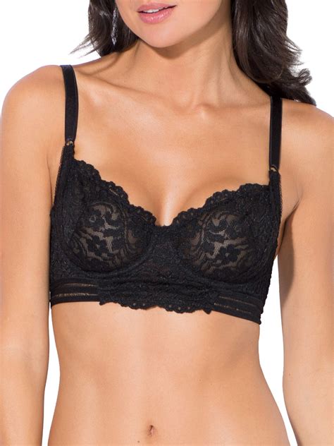 smart and sexy smart and sexy women s signature lace unlined underwire longline bra style sa1068