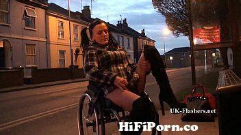 Leah Caprice Flashing Nude In Cheltenham From Her Wheelchair From File