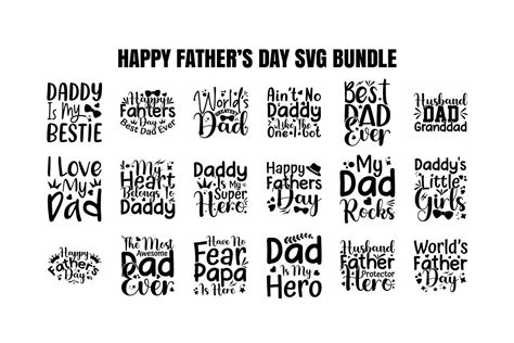 Happy Fathers Day Svg Bundle Bundle · Creative Fabrica