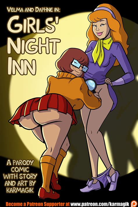 Velma And Daphne In Girls Night Inn Cover By Karmagik Hentai Foundry