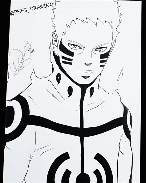 Naruto Uzumaki Boruto Traditional Art Geek Stuff Drawings