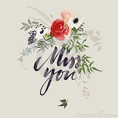 The video shows the reaction of an elderly man after receiving a bouquet of flowers from a stranger. Miss You Card With Flowers Stock Vector - Image: 40714528