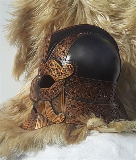 Dwarven Helmet Larp Fantasy Armor Dwarf Cosplay Full Head Etsy