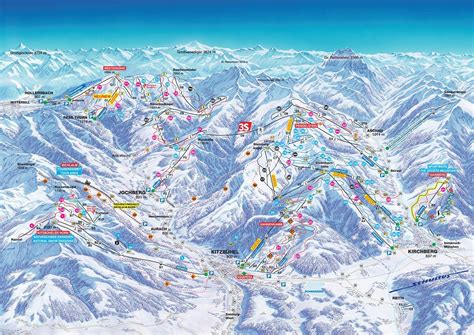 Austria Ski Resorts Map Austria Ski Map Western Europe Europe