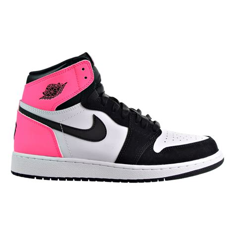 Air Jordan 1 Retro High Og Boys Shoes Blackhyper Pinkwhite 881426 009