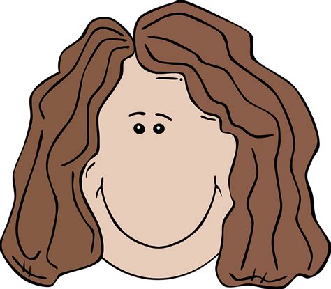 Girl With Straight Hair Clipart Clipground