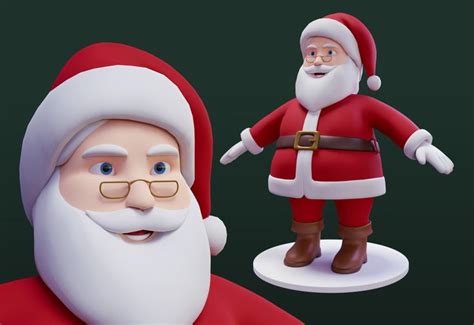 Artstation 3d Cartoon Santa Claus Hoạt Hình