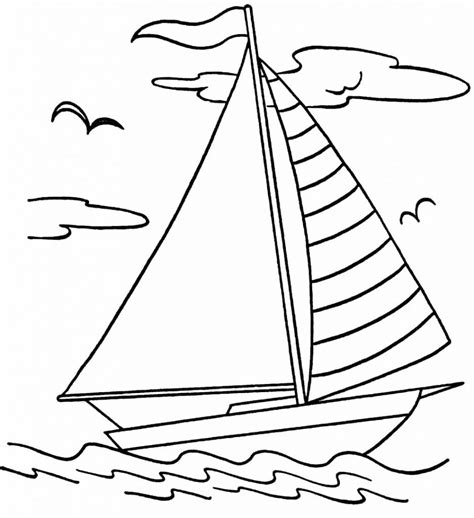 Barcos e embarcações menores são super legais para colorir também e as crianças gostam muito