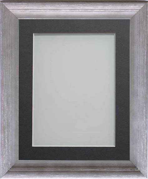 Huntley Dove Grey 18x12 Frame With Grey Mount Cut For Image Size