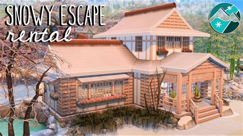 Snowy Escape Rental Sims 4 Snowy Escape Speed Build Youtube