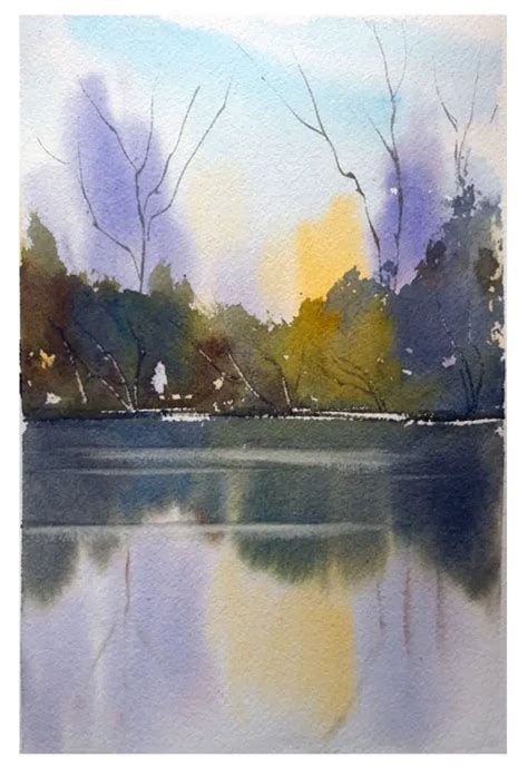 How To Paint Reflections In Watercolour Step By Step Solving Watercolour