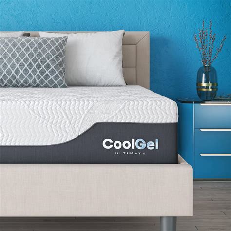 Classic Brands Cool Gel Chill Memory Foam 14 Inch Mattress With 2 Bonus Pillows