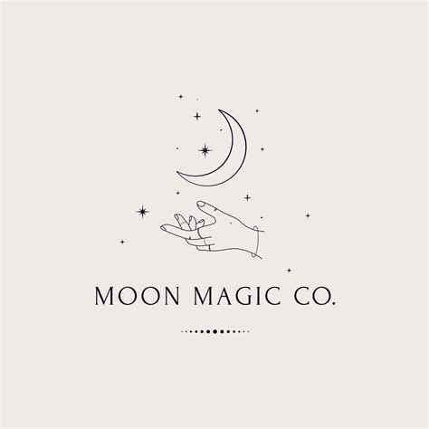 Modern Logo Pre Designed Moon Logo Stars Magic Logo Modern Logo