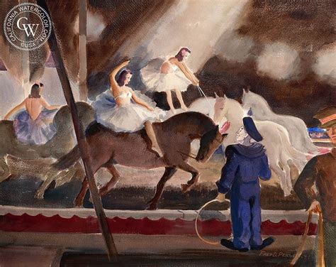 The Circus 1941 Art By Frederick Penney California Watercolor