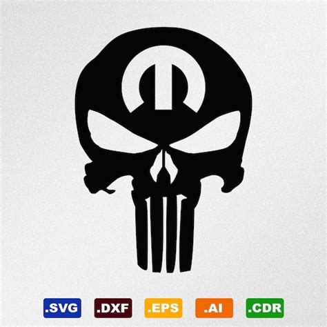 Punisher Skull Mopar Svg Dxf Eps Ai Cdr Vector Files For Etsy