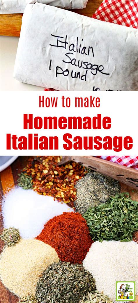 How To Make Homemade Italian Sausage Homemade Italian Sausage Homemade Sausage Recipes