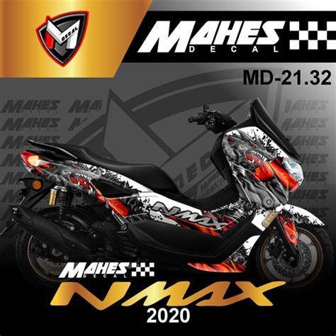 Jual Decal Sticker Yamaha Nmax 155 New Fullbody 2020 Desain Md2132 Di