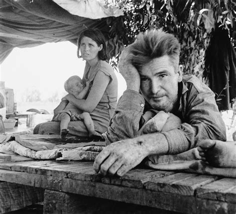 Dorothea Lange Drought Refugees From Oklahoma Camping By The Roadside