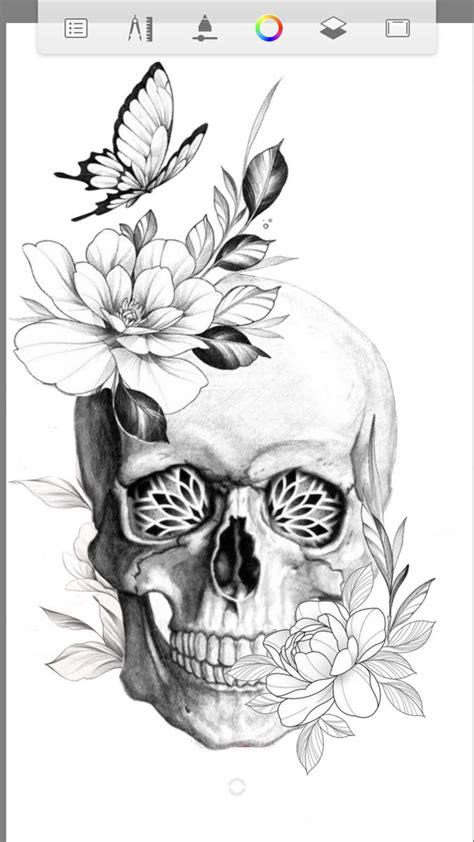 Pin De April Kollath Em Girly Skull Tattoos Em 2023 Desenho De