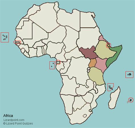30 Map Quiz For Africa