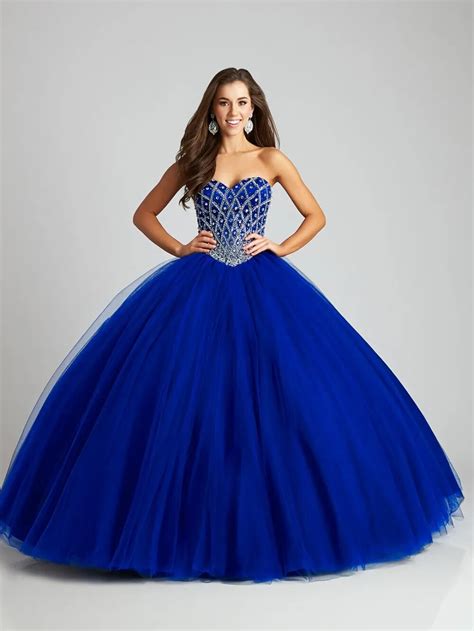 Buy Trajes De Quinceaneras 2017 Strapless Beaded Tulle