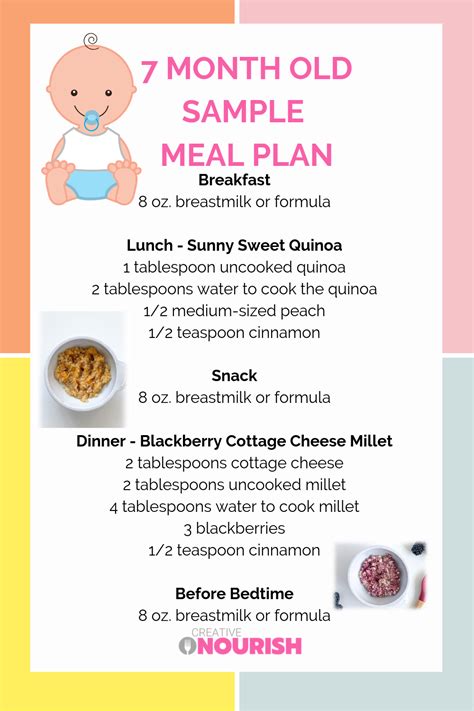 #nutrition 7 Month Old Meal Plan Nutritionist Approved  