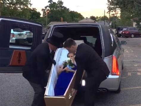 A Girl Arrived In A Coffin At Her Prom
