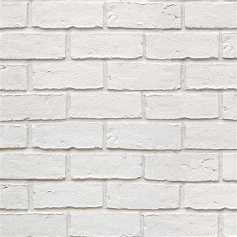 Colours White Brick Effect Wallpaper Departments