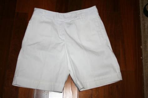 ~westbound Brand~ Ladies~~size 4 ~ White Cuffed Shorts~ Ebay