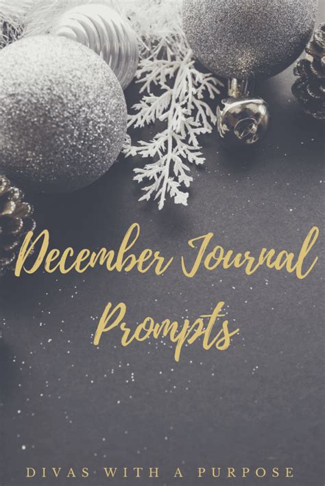 December Journal Prompts Divas With A Purpose