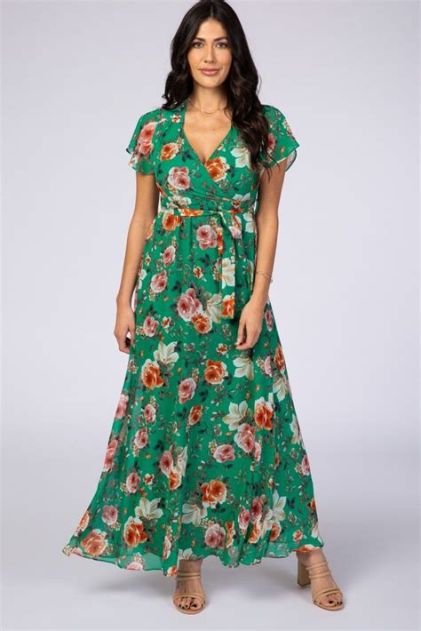 Fabulous Green Floral Maxi Dresses For Women In 2020 With Images