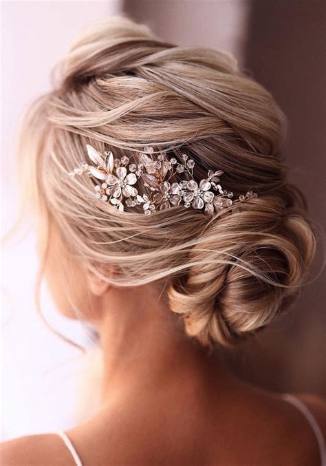 20 Classic Low Bun Wedding Hairstyles From Tonyastylist Roses Rings