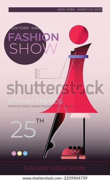 Fashion Show Vector Design Template Abstract Stock Vector Royalty Free