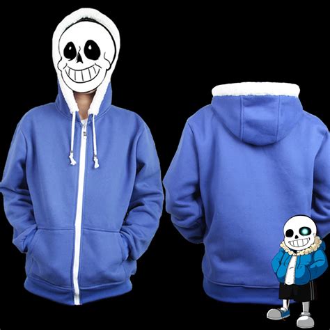 Game Undertale Sans Hoodies Cosplay Coat Sweatshirts Fashion Zipper