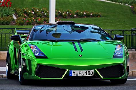 Hd Wallpaper Green Lamborghini Sports Car Gallardo Prior Design
