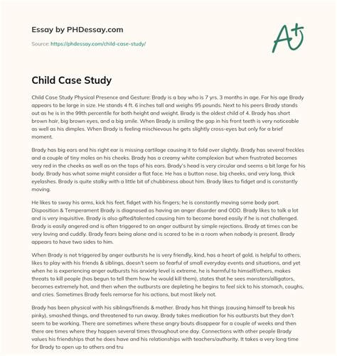 Child Case Study