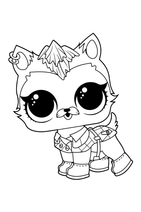 Lol Pet Puppy Ice Coloring Page Free Printable Coloring Pages For Kids