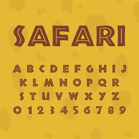 Safari Font African Font Instant Download