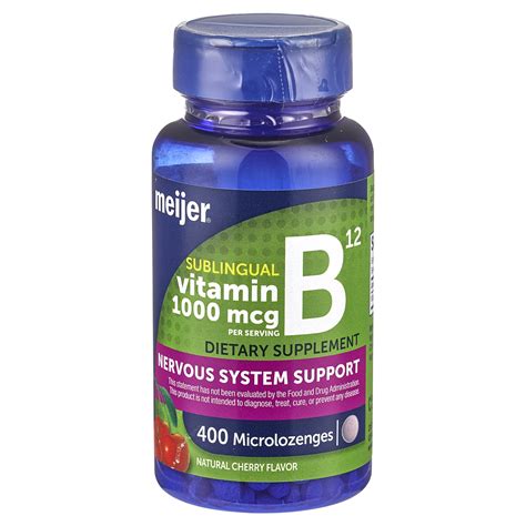 Meijer Quick Dissolve Vitamin B12 1000 Mcg Tablets Cherry Flavor 400