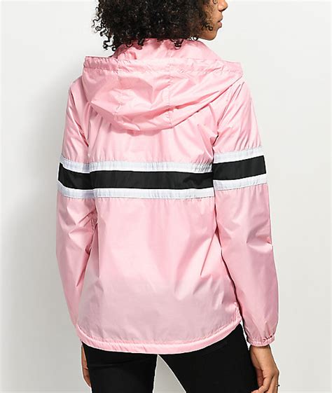 Zine Shiloh Candy Pink Windbreaker Jacket Zumiez