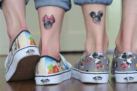 Mickey And Minnie Couple Tattoo 💕 Matching Disney Tattoos Disney Couple