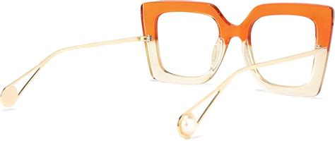 zeelool chic oversized thick square blue light blocking glasses for women 100 u ebay
